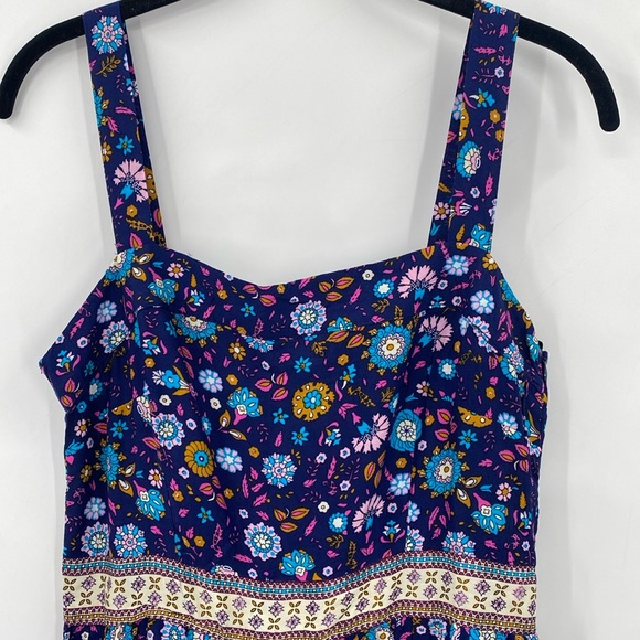 Umgee Boho Floral Tank Maxi Dress Small - Picture 5 of 12